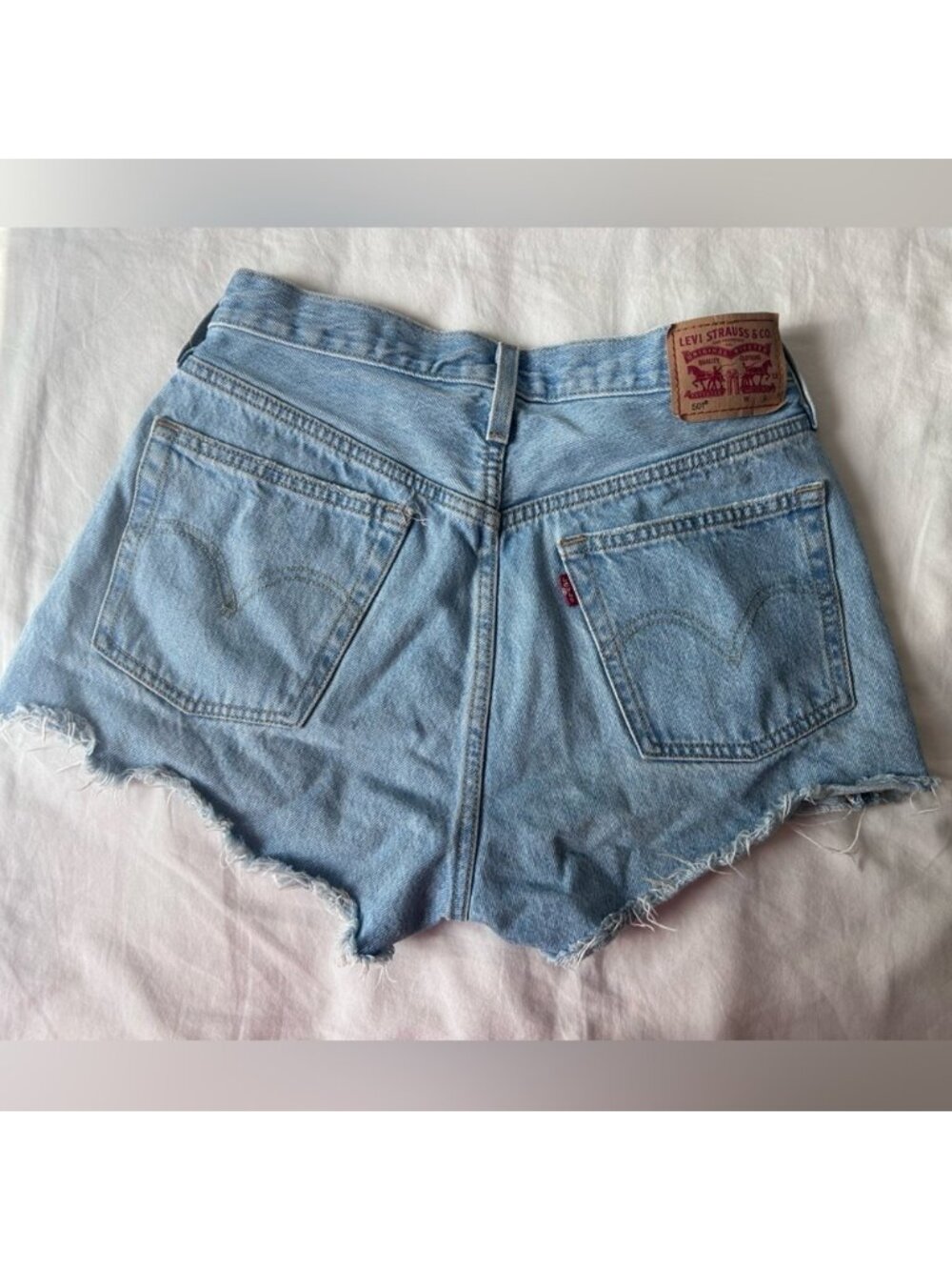 Denim shorts light wash - Picture 2 of 4